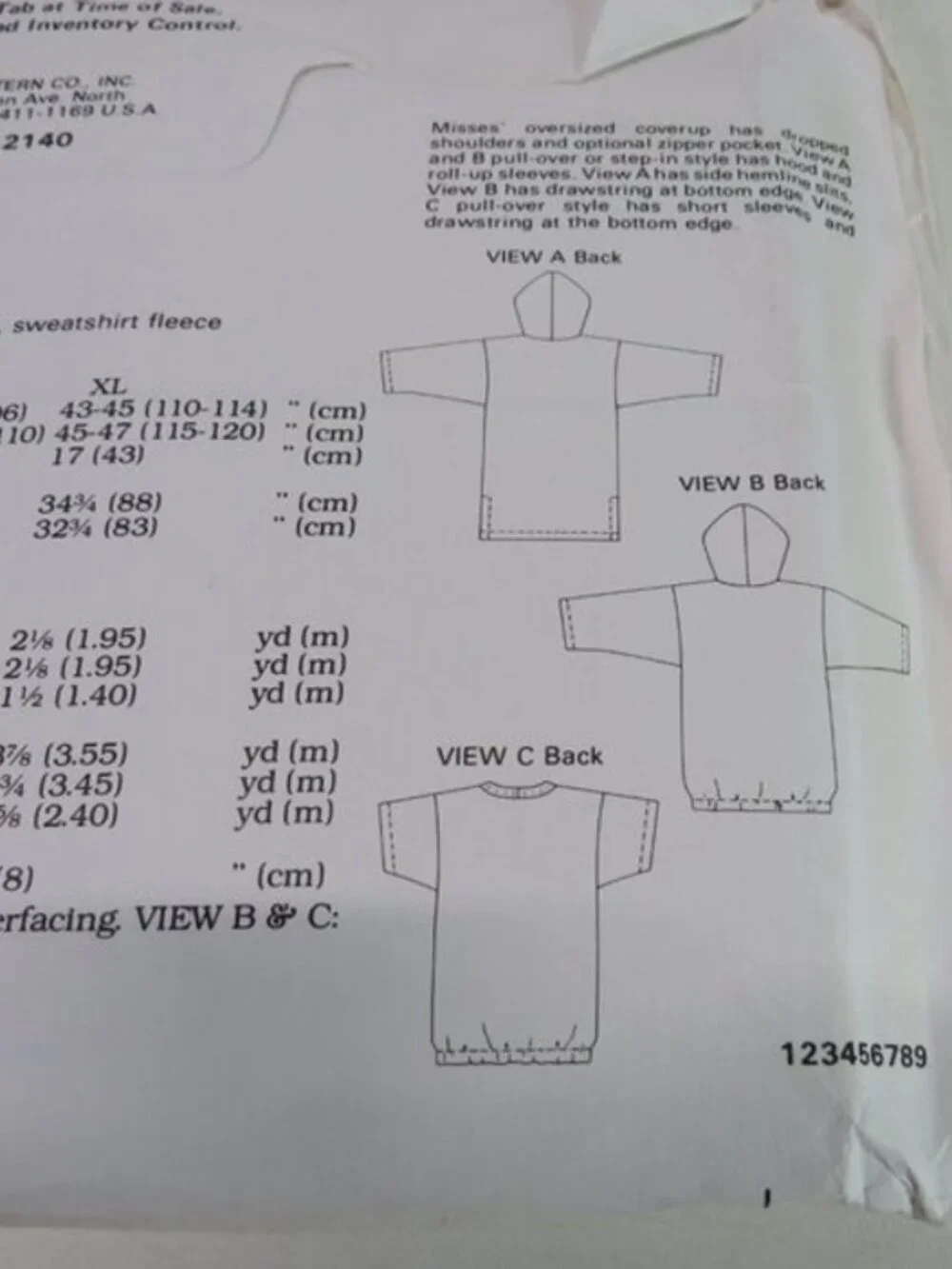 Kwik Sew 2140 sewing pattern Swimming cover up, jacket, shirt, coat
